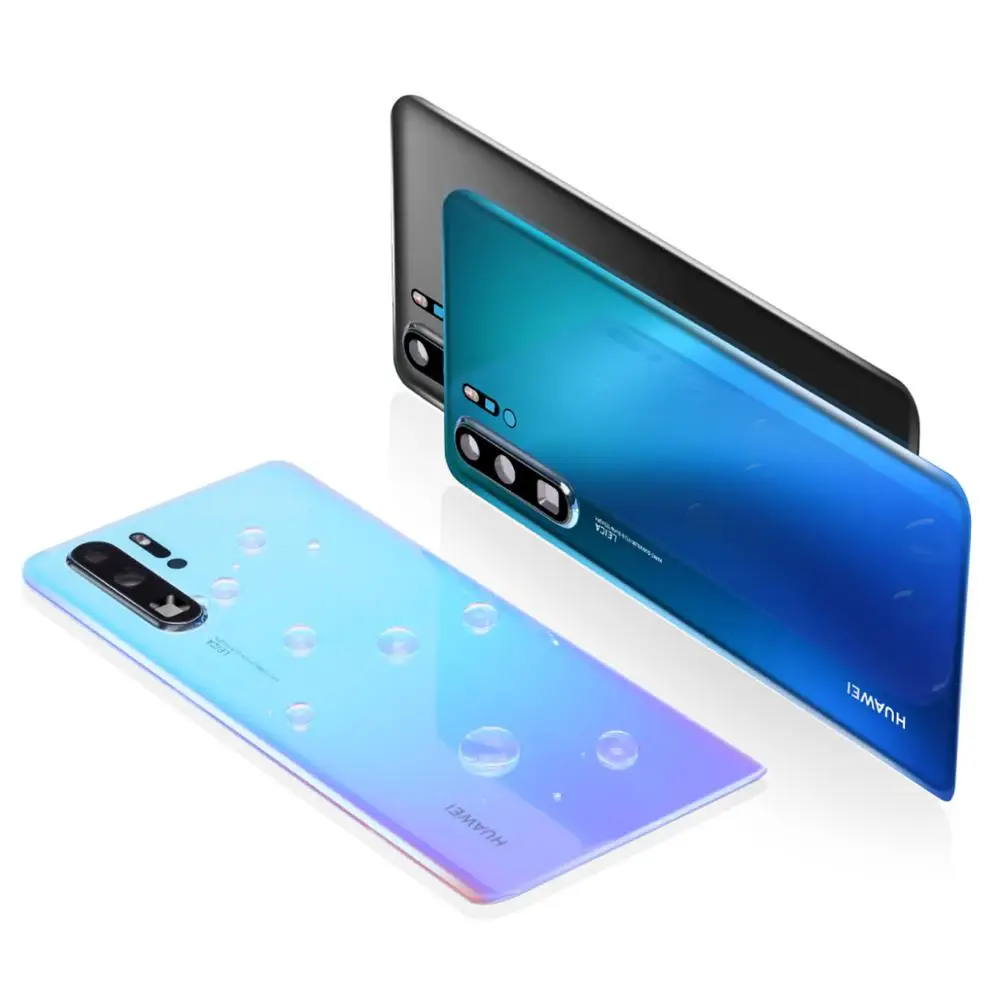 Задний корпус для huawei P30 Pro задняя крышка стеклянная батарея с объективом камеры Замена для huawei P30 Задняя крышка батареи