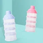 Портативный диспенсер для сухого молока для новорожденных, 4-х уровневый дозатор для путешествий, контейнер для хранения молока