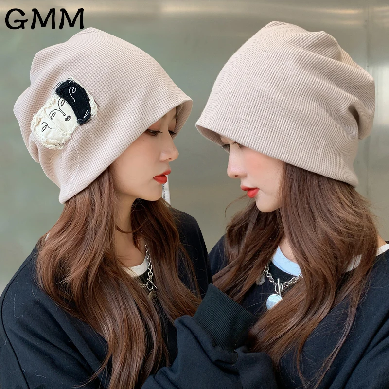 Шапка-бини Женская осенне-зимняя в стиле хип-хоп | Аксессуары для одежды