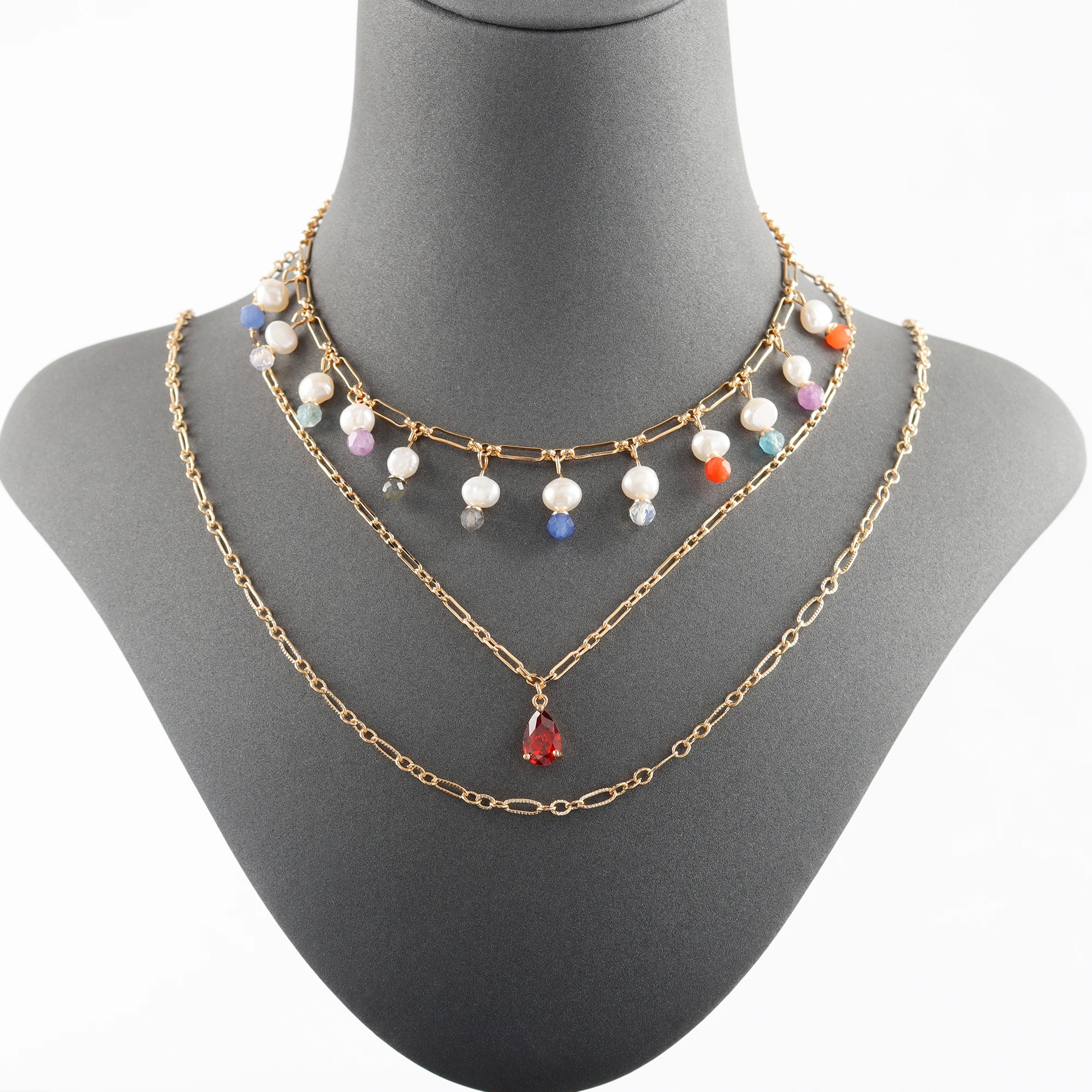 Цепочка YEGUI C227 для самостоятельного изготовления позолоченная 18-каратным