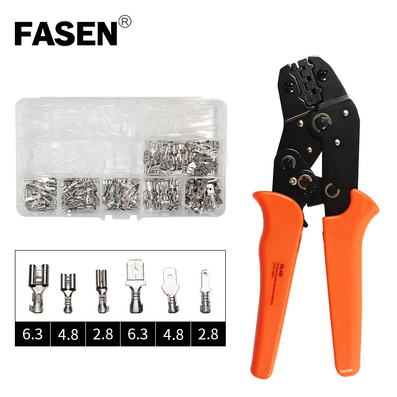 Фотоэлектрический набор стандартные плоскогубцы с 270 шт проводным разъемом 2 8/4 8/6