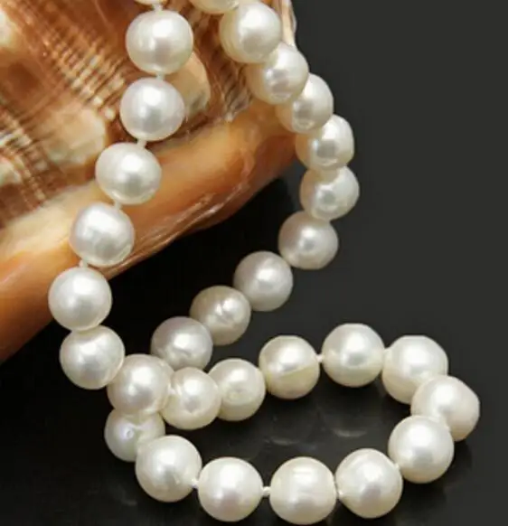 Ювелирные изделия Бесплатная доставка Привлекательные 10-11 мм белый натуральный