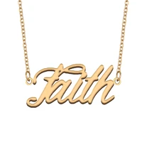 necklace with name faith for his her family member best friend birthday gifts on christmas mother day valentines day