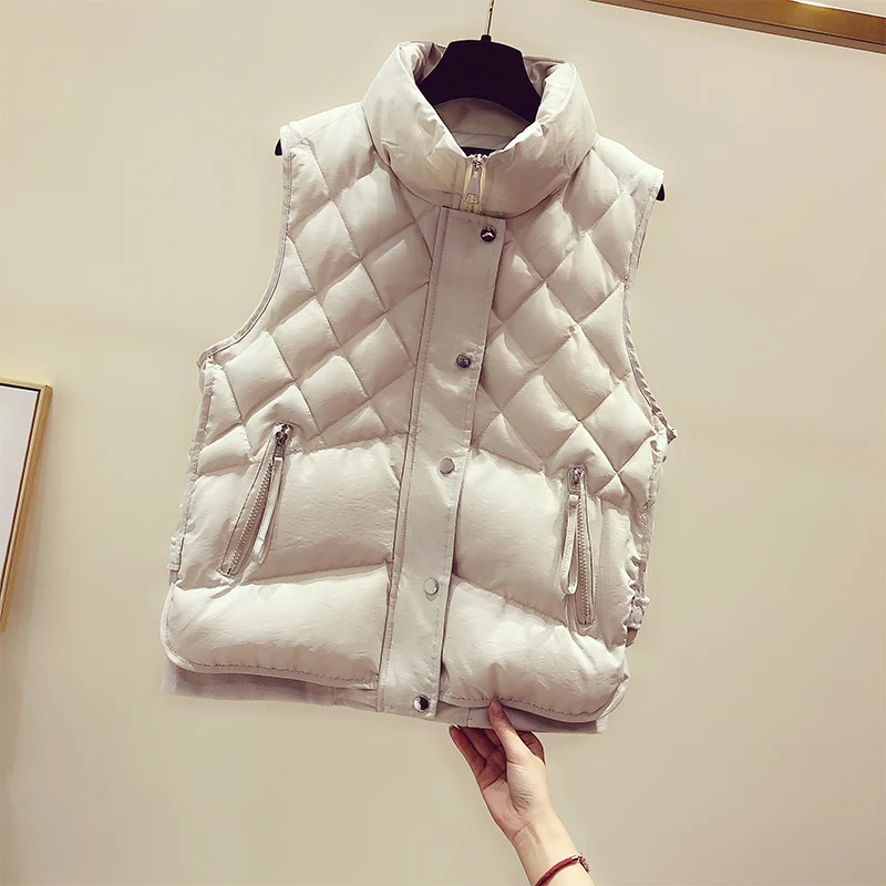 

2021 New autumn winter Hot selling women's fashion casual female nice warm Vest Outerwear