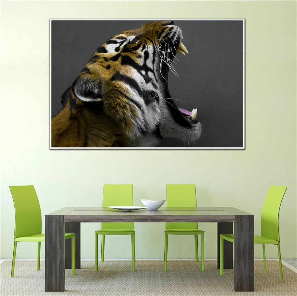 Винтаж плакат домашний декор художественный ниже картины Тигра живопись на