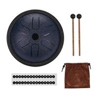 5 5 inch mini steel tongue drum 6 notes handpan drum steel pocket drum percussion instrument with mallets carry bag for zazen