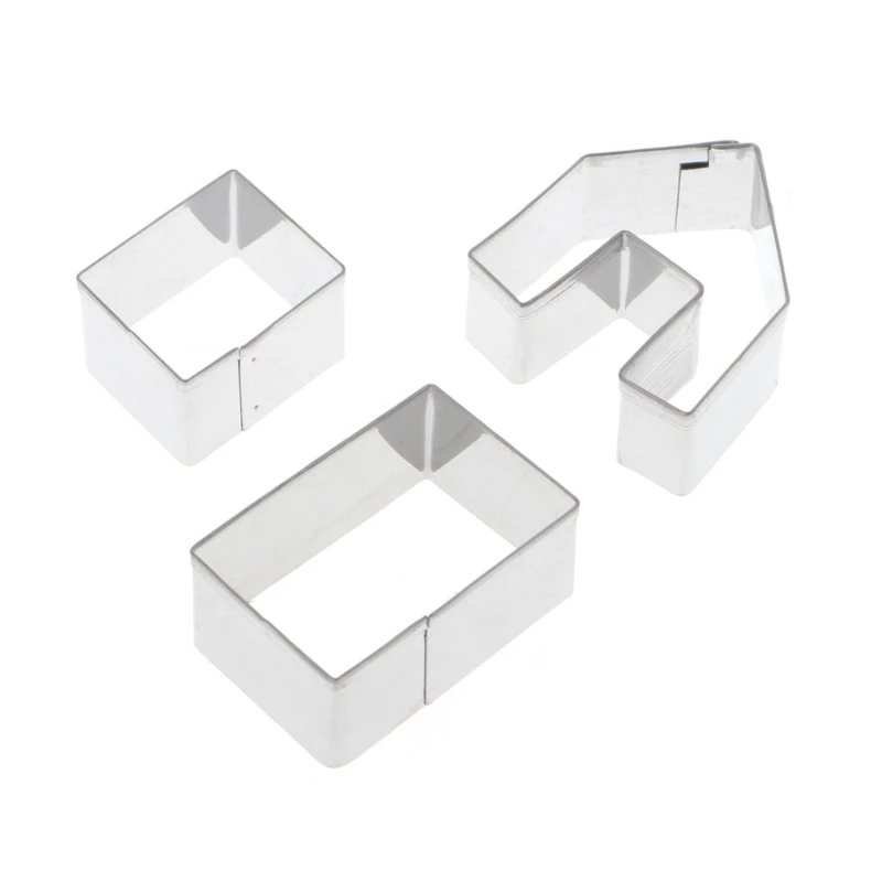 3 шт. Рождественский домик для пряников набор печенья форма из нержавеющей стали