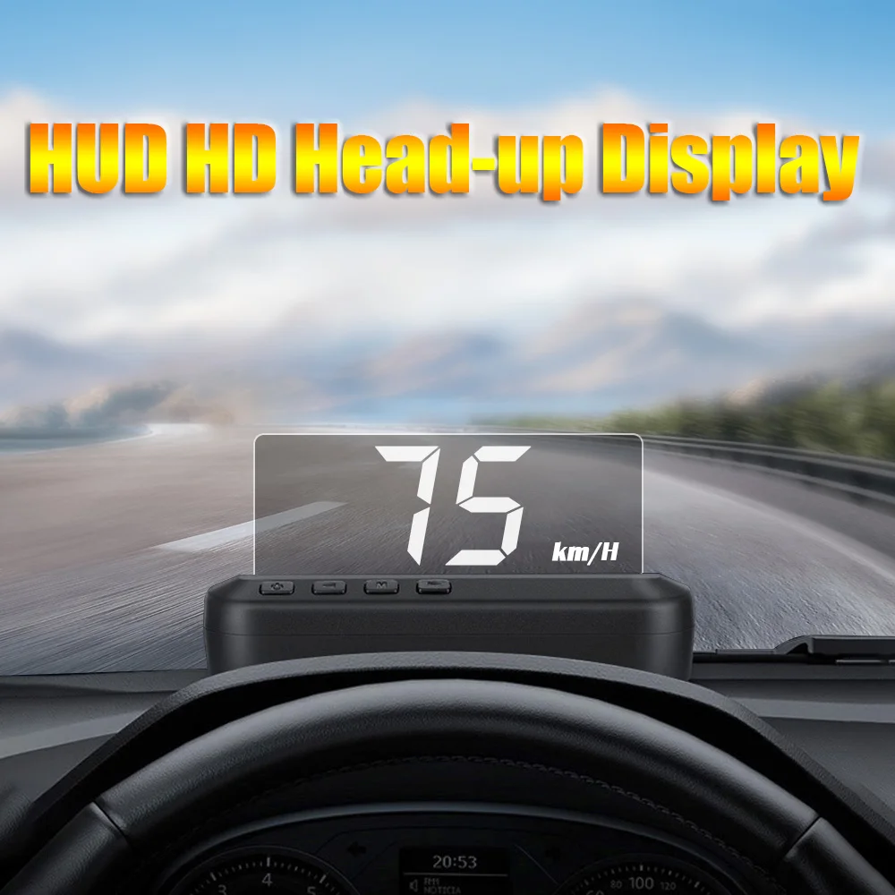 C100 HUD OBD2 II EUOBD головой вверх Дисплей превышение скорости Предупреждение Системы