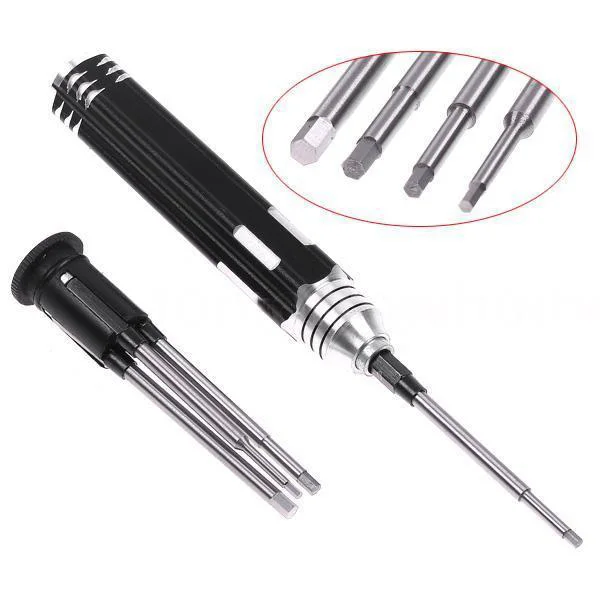 

4 in 1 Hexagon Head Hex Screw Driver Tools Set 1.5-m fr RC Helicopter Car