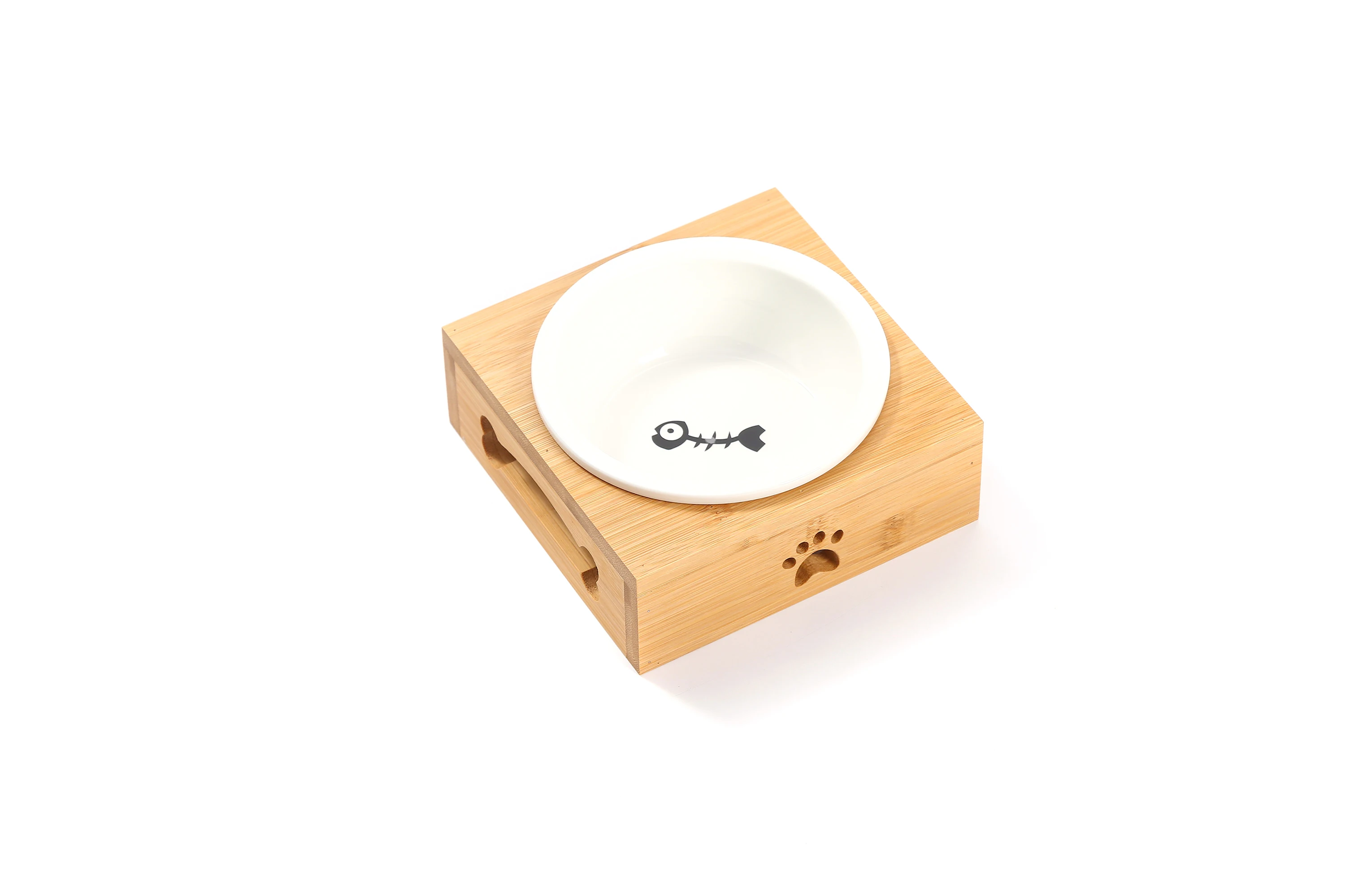 

Ceramic Stainless Steel Cat Bowl Dog Food Water Bowl Cute Dog Cat Paw Feeder Pet Supplies Removable Pet Feeder Cat Pet Products