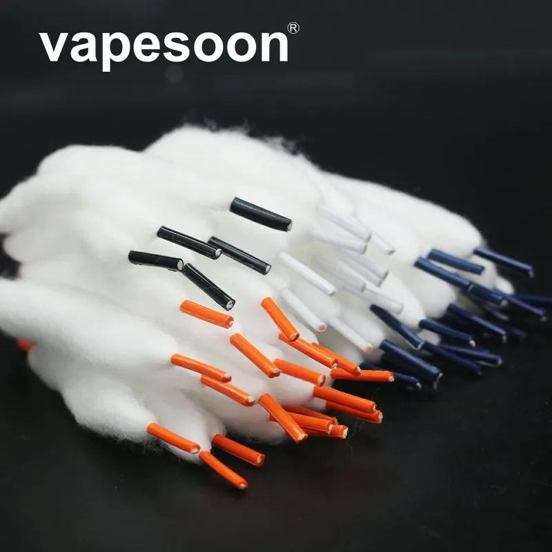 600 шт Vape хлопок предварительно встроенный органический для замены перезагрузки