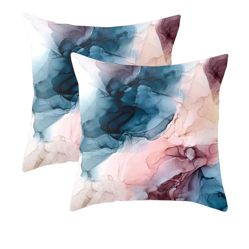 

Fyjafon 2pcs Pillowcase 60x60 Plush Creative Printed Cushion Cover Decorative Pillowcases 50x50 Living room Hotel Pillow Case