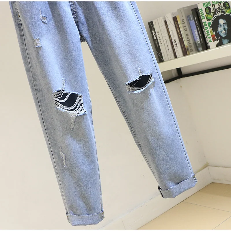 

Summer Boyfriend Jeans For Women NEW Trousers Loose Vintage Mom Thin Jeans Streetwear High Waisted Denim Harem Pants Jeans Mujer