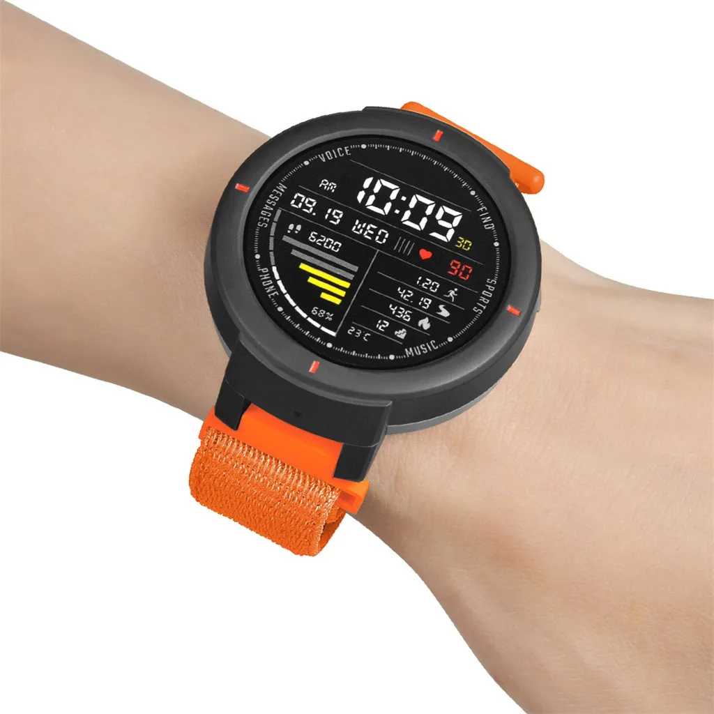 Сменный нейлоновый ремешок для часов Huami Amazfit Verge Спортивная петля ремешок на запястье смарт-ремешок для наручных часов легко установить