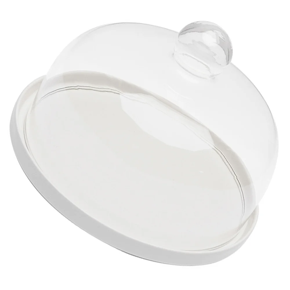 

1Pc Glass Cake Cover Dust-proof Food Snack Cover Decorative Snack Tray Cover