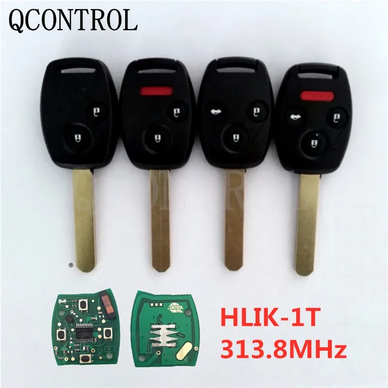 QCONTROL Автомобильный Дистанционный ключ для Honda HLIK 1T Accord Element Pilot CR V HR Fit City Jazz Odyssey Fleed