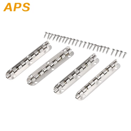 Петли для дверей шкафов 4 шт. 65*15 мм 6 отверстий деревянные петли украшения мебели