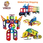 Магнитный конструктор VINEDI, модель и конструктор, большой размер, магнитные блоки, развивающие игрушки для детей