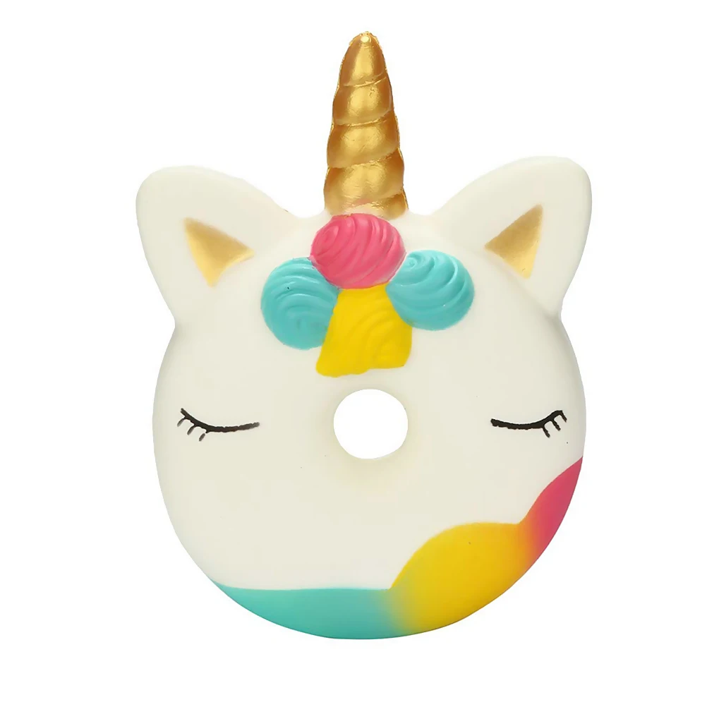 Сжимаемая игрушка антистресс мультяшный Единорог пончик мягкий медленно
