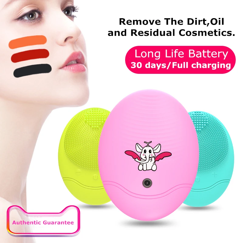 Электрическая Очищающая щетка для лица очищающая силиконовая очищающее