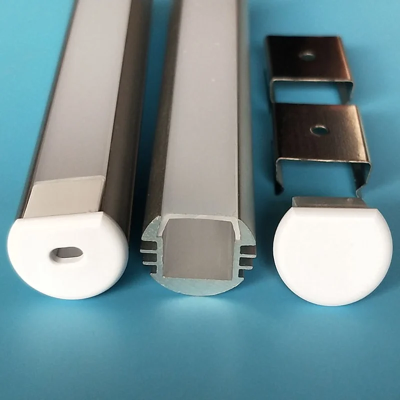 

Free Shipping 50M/Lot 2M LED Aluminum Profile System with Cover End Caps Aluminum Channel for LED Strip Lights
