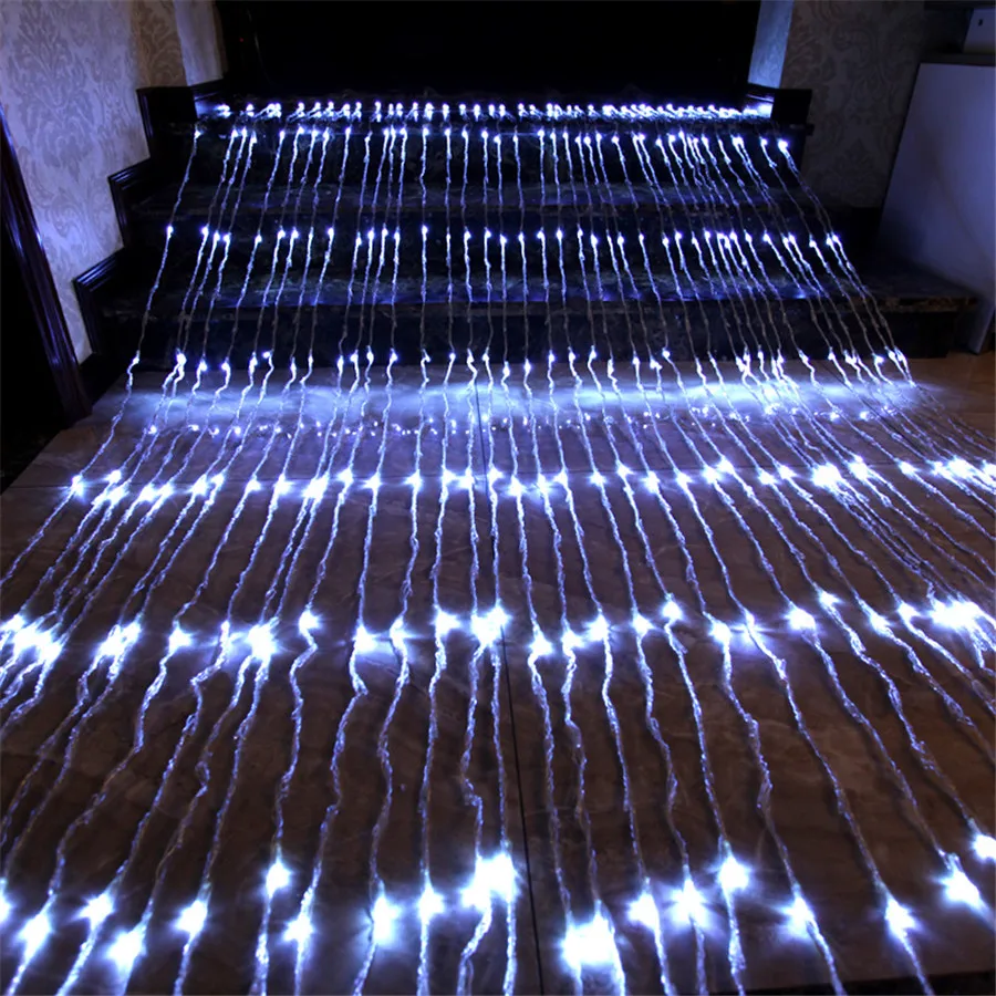 

3*2 3*3M 6*3M 3*6M LED Waterfall Meteor Shower String Light Christmas Fairy Garland Light for Xmas Garden Wedding Party Decor
