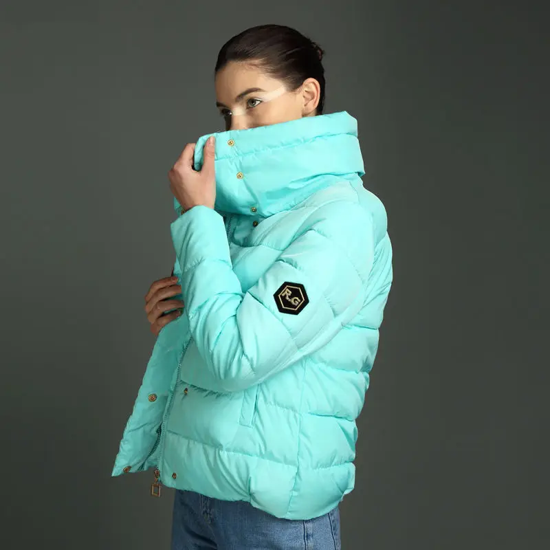 Прямая поставка 2019 осенне-зимнее пальто для женщин Модный женский пуховик со