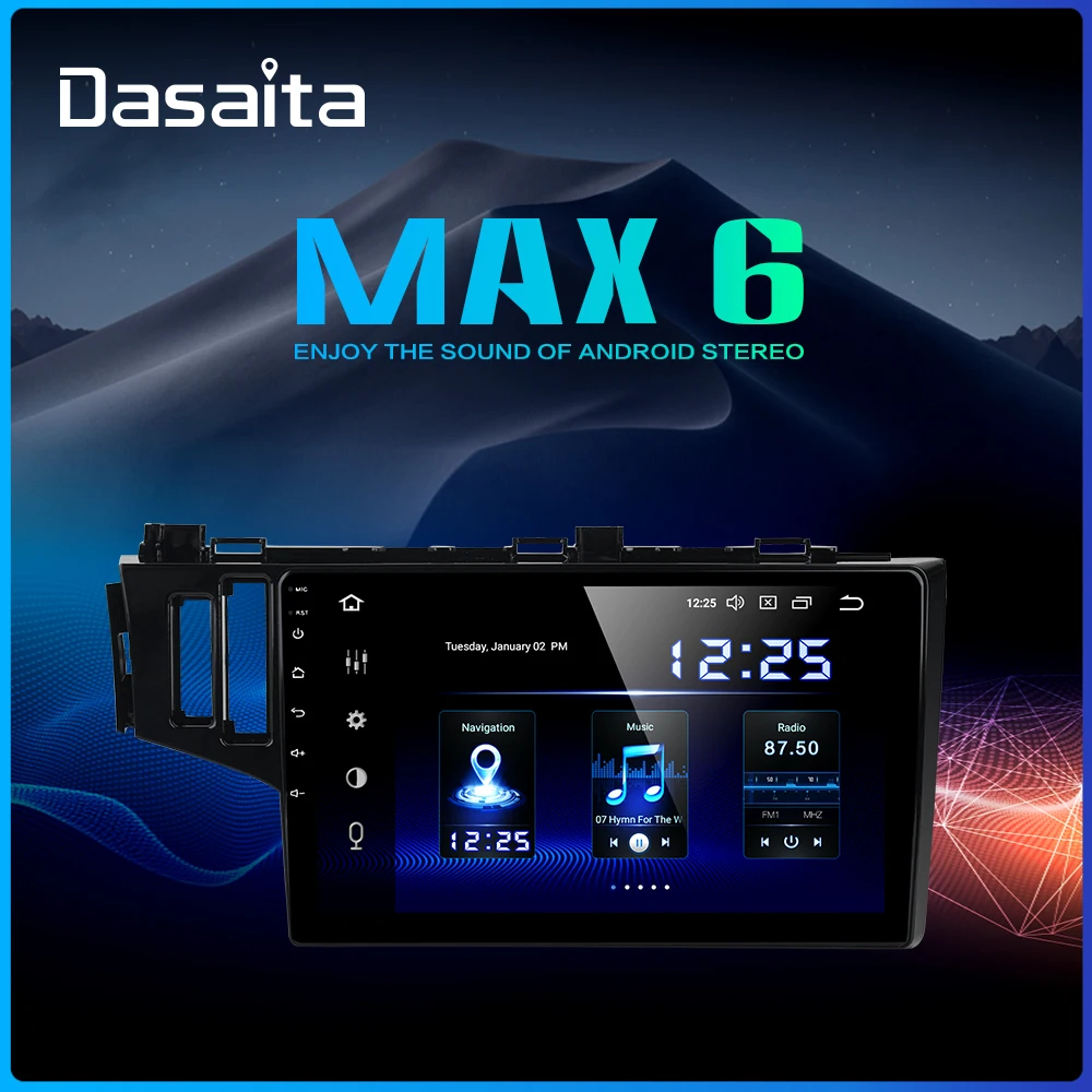Автомагнитола Dasaita TDA7850 10 2 дюйма IPS Android 9 0 для Honda Fit Jazz GPS 2013 2014 2015 Bluetooth