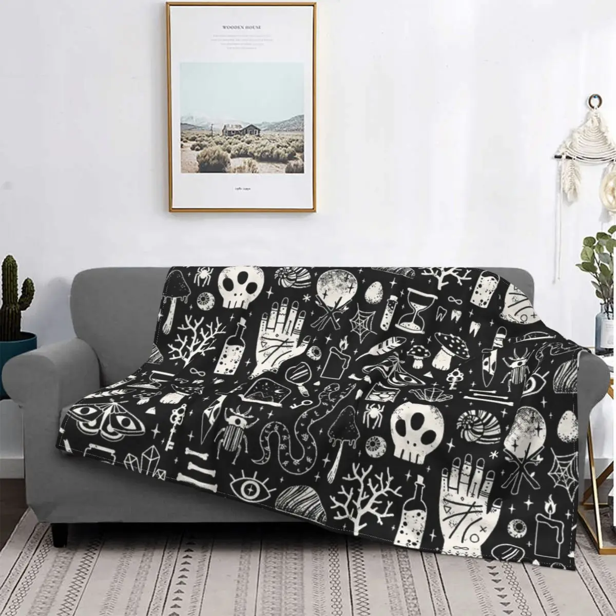 

Manta a cuadros с дисплеем hueso de curiosidades, для cama colcha, alfombra, colcha, 150