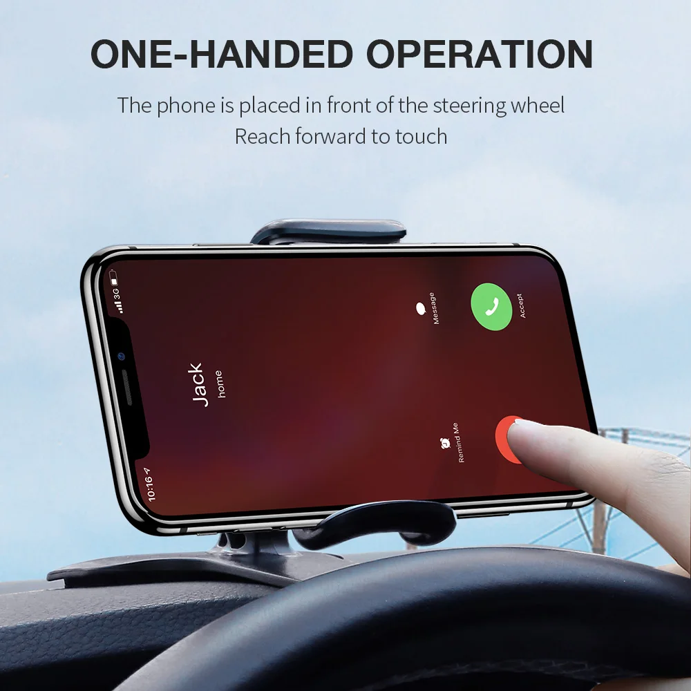 Автомобильный держатель для телефона KISSCASE вращающийся на 360 градусов приборной