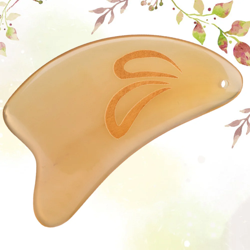 

1Pc Thick Scraping Facial Tool face Care Treatment Therapy Trigger Point Facial Care Scrape Board (Orange)