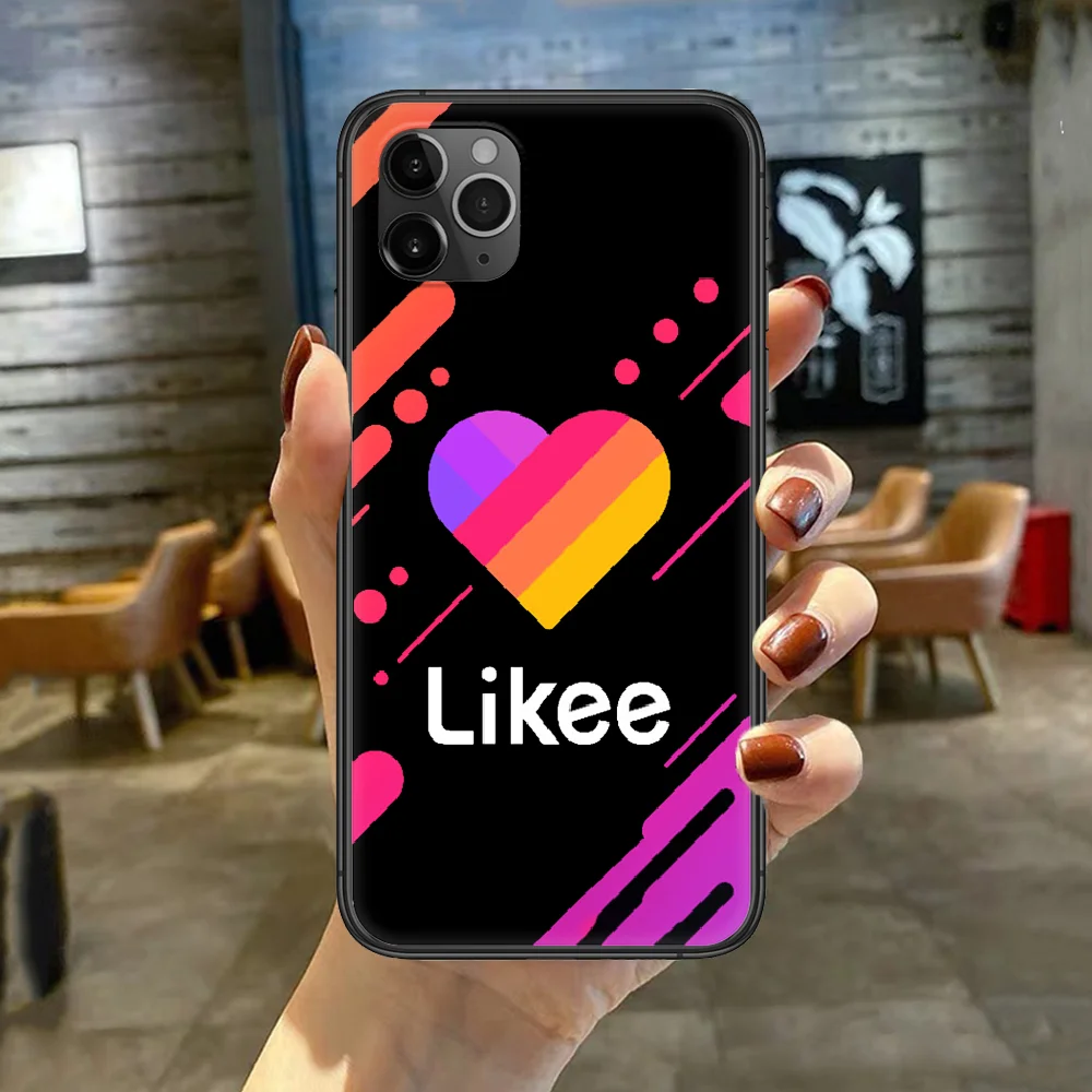 

Fashion Likee Love Logo Phone Case Cover For Iphone 5 5S 6 6S PLUS 7 8 11 12 Mini X XR XS PRO SE 2020 MAX black Etui Soft Coque