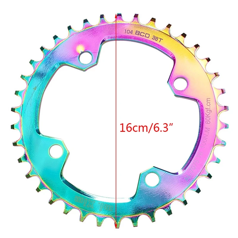 

2021 New Triple/double Chainring 104bcd Mountain Bike Chainwheel 104bcd Round Shape