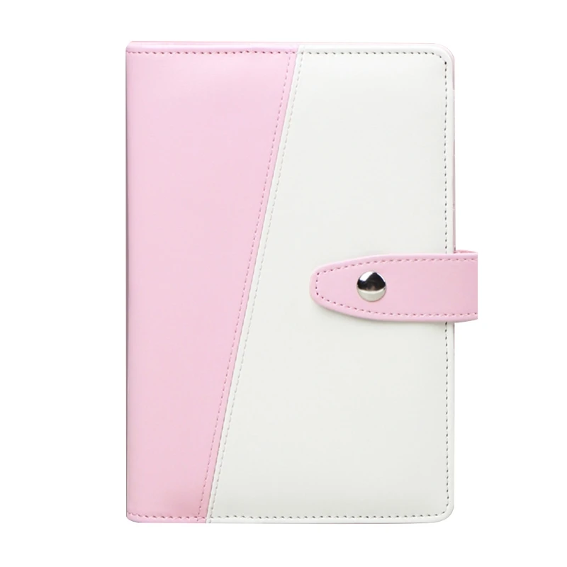 

Refillable 6-ring Binder A6 PU Leather Notebook Binder Planning Cover Diary Binder Hand Book Suitable for Filling Paper