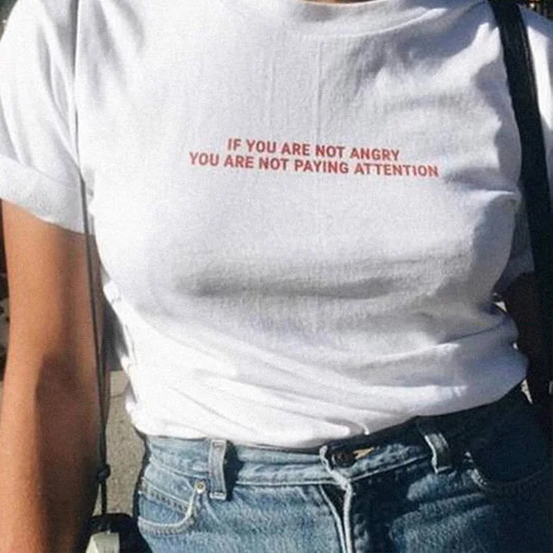 Если вы не злите обратили внимание красная женская футболка хлопковая