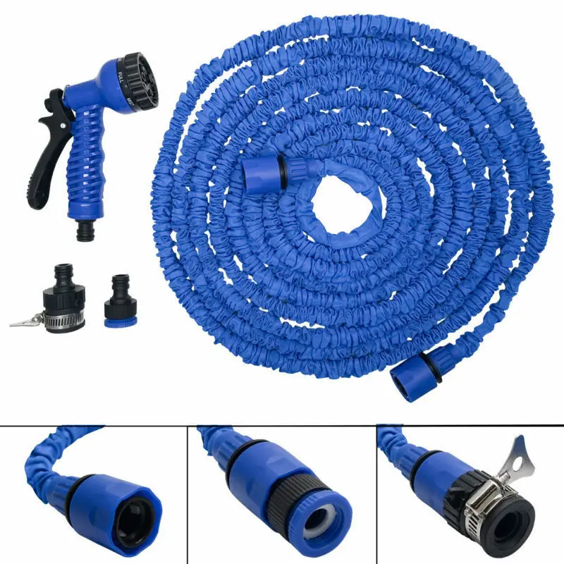 Водяной пистолет высокого давления гибкий легкий шланг растягивающийся садовый