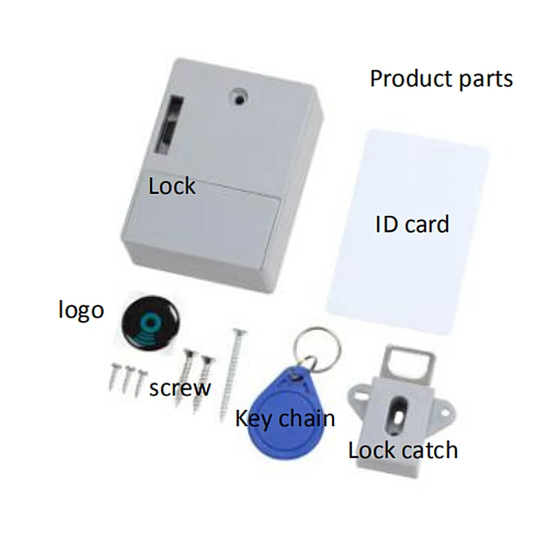 125 кГц EM ID Card ABS Материал Невидимый RFID Умный Замок для ящика двери шкафа большое