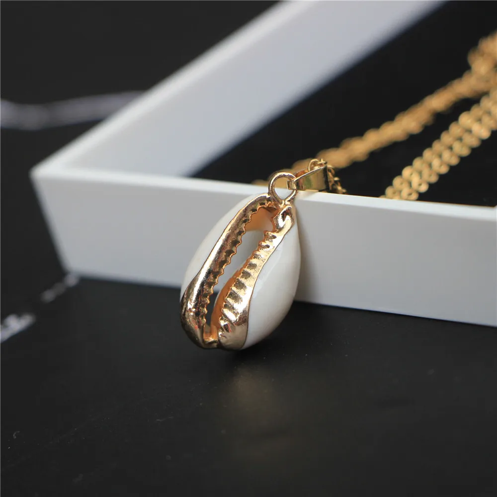 Ожерелье в виде ракушек Paua золотая цепочка из нержавеющей стали Морская ракушка