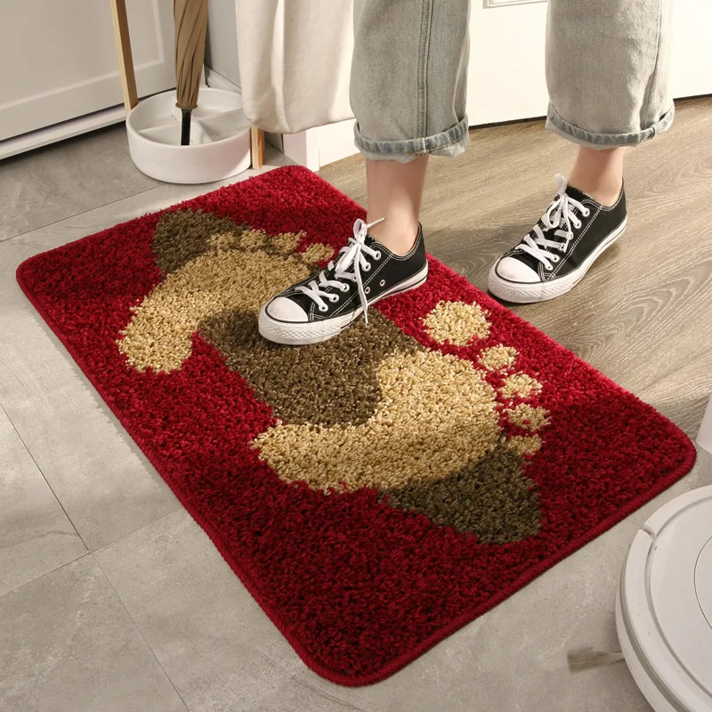 

Wear-Resistant Door Mat Outdoor Indoor Entrance Carpet Non-Slip Bathroom Rug Foot Pads For Home Decorative Kitchen 40x60cm