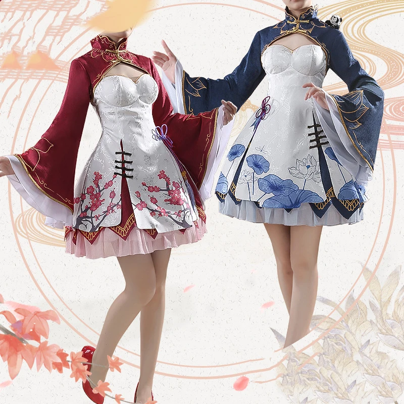 Аниме Re: жизнь в другом мире от zero Rem/Ram китайский Cheongsam сексуальное платье Косплей