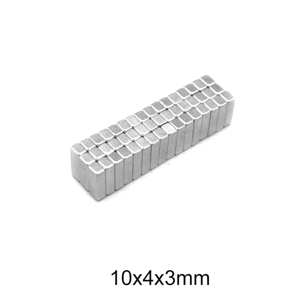 

20~500PCS 10x4x3 Rare Earth Magnet strong N35 10mm x 4mm Block Magnets 10x4x3mm Permanent Neodymium Magnet sheet 10*4*3 mm