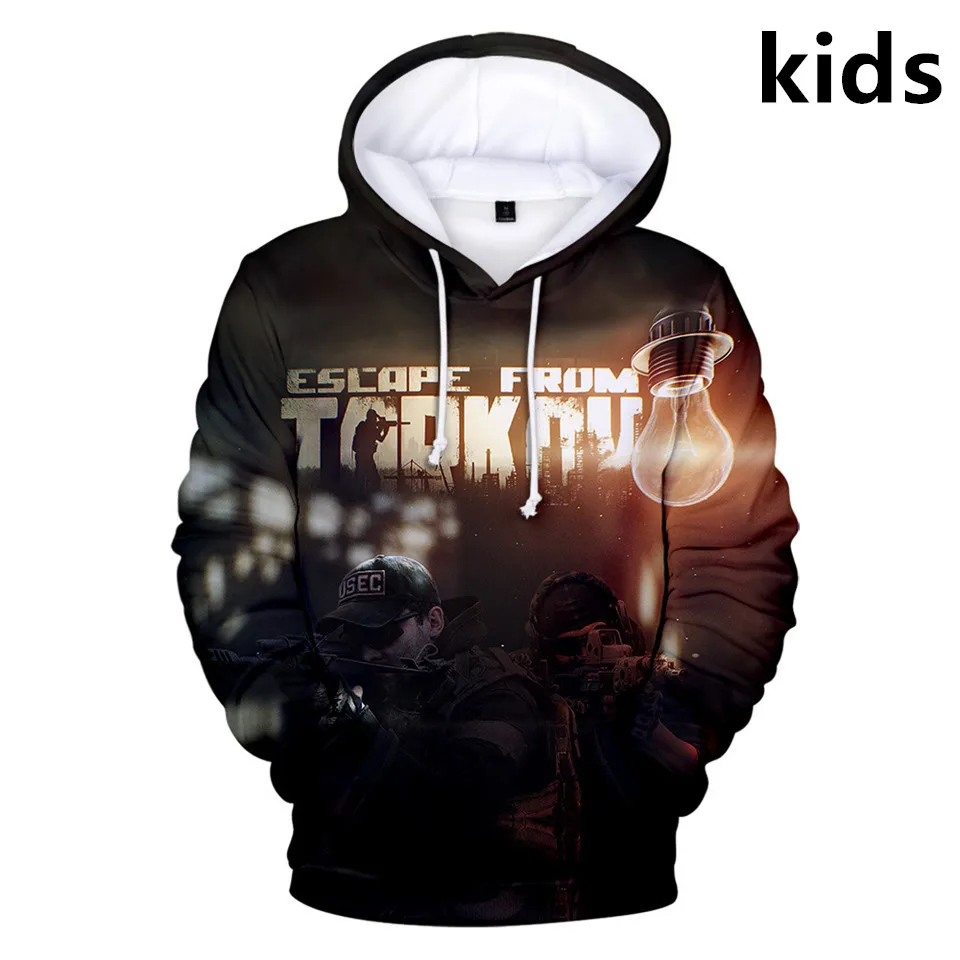 Одежда для детей от 2 до 14 лет Детская толстовка с капюшоном и длинными рукавами