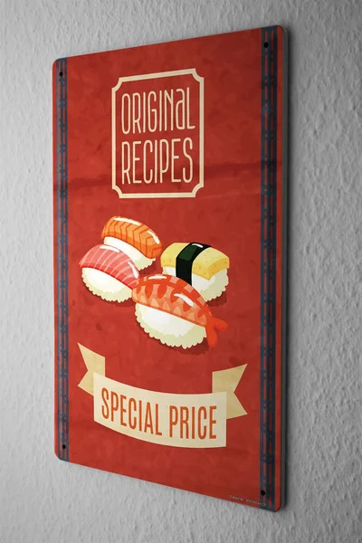 

Tin Sign Kitchen Sushi