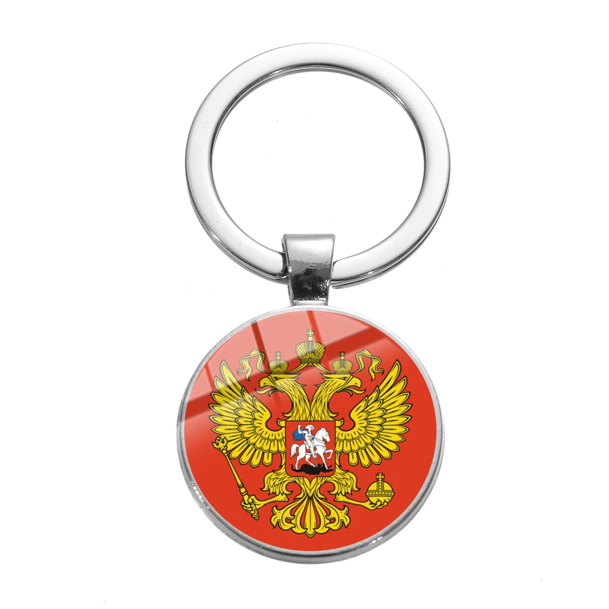 Style 25 SONGDA высокое качество СССР CCCP советский брелок серповидный молоток Россия эмблема коммунизма знак стеклянный камень металлический кулон брелок держатель - Цвет: Style 25
