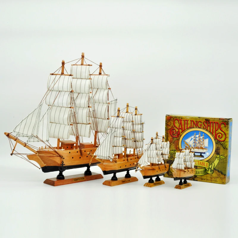 Белая парусная лодка Luckk классические деревянные парусные лодки ручной работы