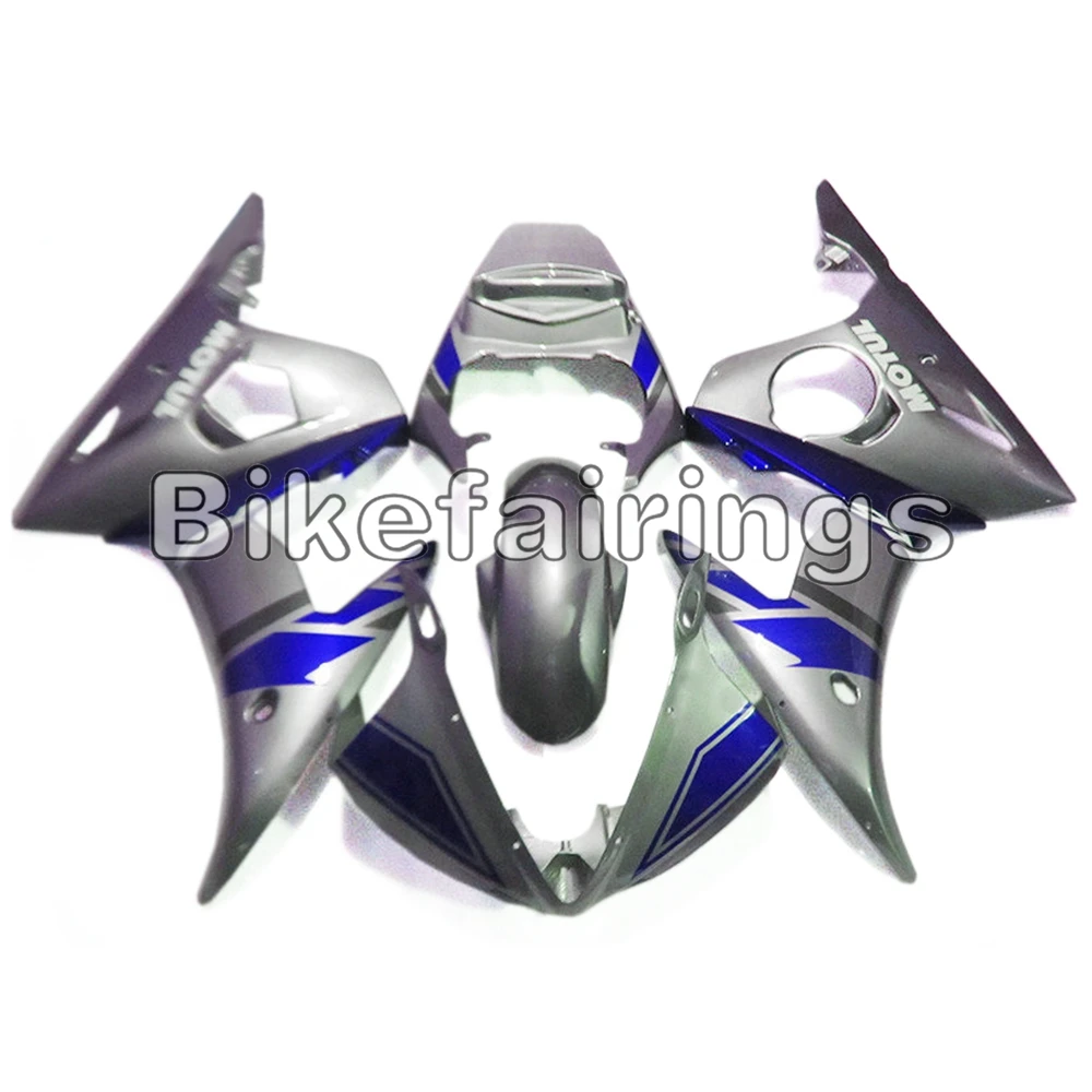 For Yamaha YZF-600 R6 2003 2004 2005 03 04 05 Injection Cowlings Silver and Blue Fairing kit Bodywork Kit | Автомобили и