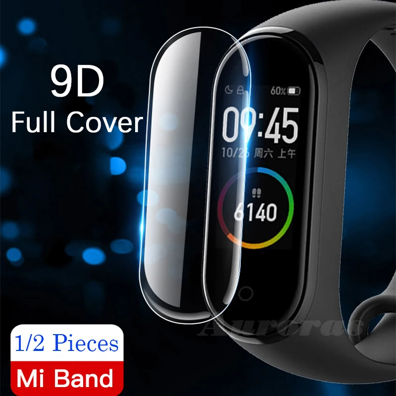 2 шт. защитное закаленное стекло для смарт часов Xiaomi Mi Band 3|Защитные стёкла и