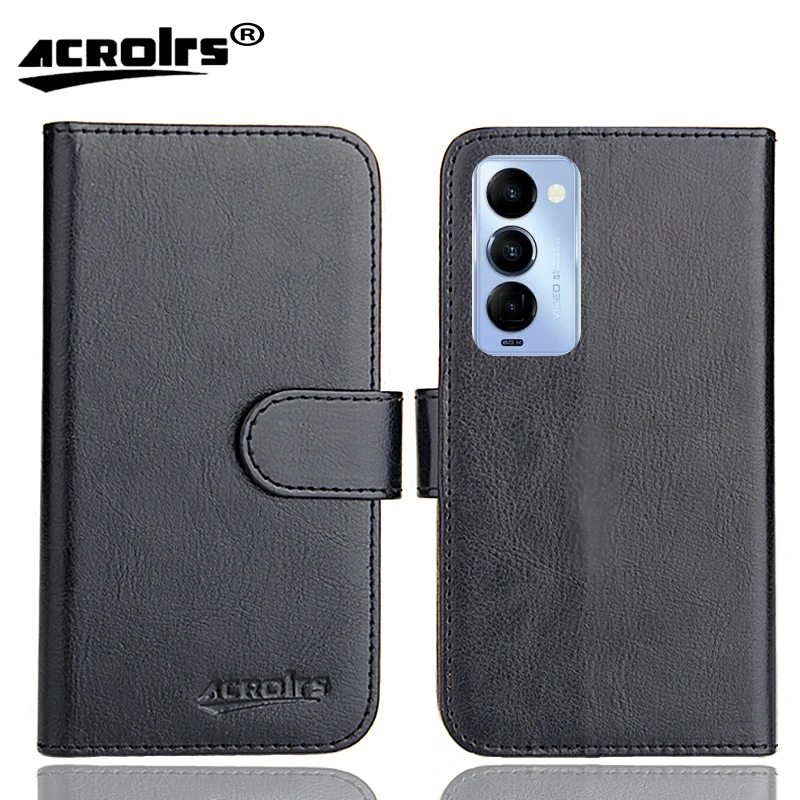 

Чехол Tecno Camon 18 Premier, 6,7 дюйма, 6 цветов, Модный мягкий кожаный чехол-книжка для Camon 18 Premier Tecno, эксклюзивный чехол для телефона, чехол s