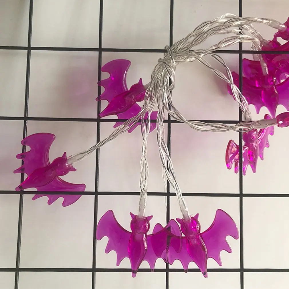 

Holiday Decoration Lights Purple Bat String Lights Halloween String Lights Ghost Festival LED String Lights