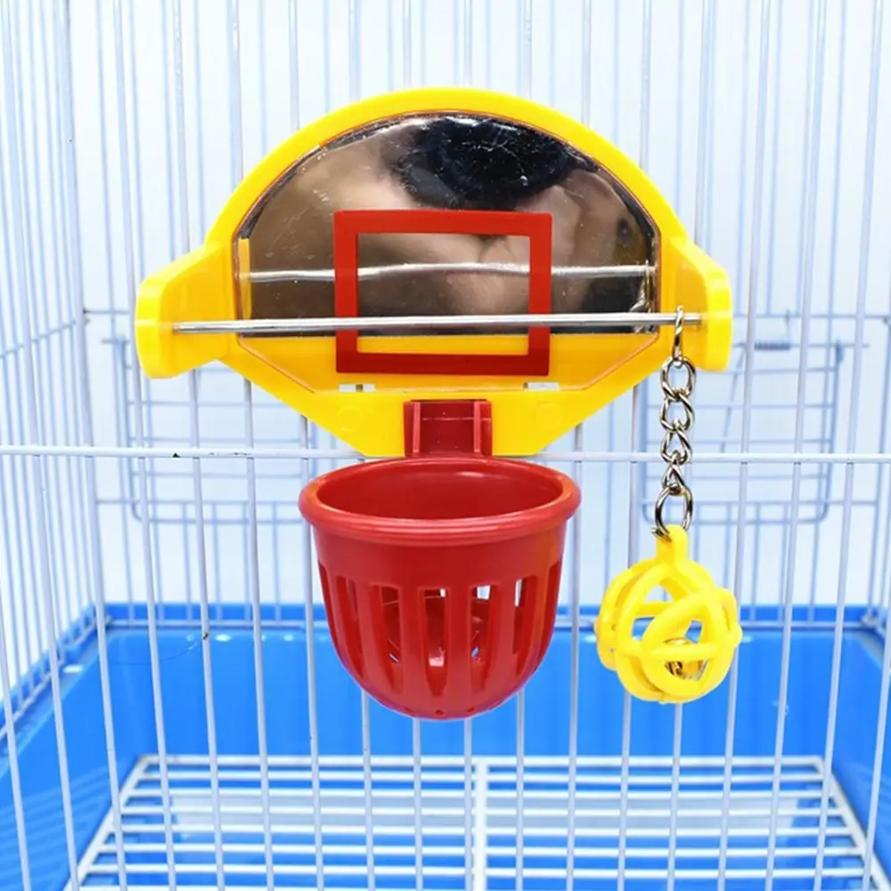 Игрушка для птиц попугаев мини игрушки на тему баскетбола с колокольчиком